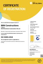 Certificate ISO 45001-2018